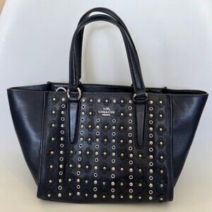 Unique Coach Mini Crosby Bag - Eyelets and Rivets